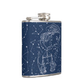 Girl Libra Zodiac Sign Flask Flachmann (Rechts)