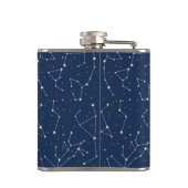 Girl Libra Zodiac Sign Flask Flachmann (Rückseite)