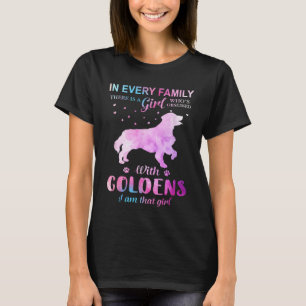 Girl Liebe Golden Retriever Hund Lover Men T-Shirt