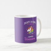 Girl Liebe Unicorn Kaffeetasse (VorderseiteRechts)