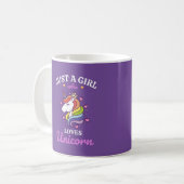 Girl Liebe Unicorn Kaffeetasse (Vorderseite Links)