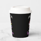 Girl Liebe Unicorn Pappbecher (Links)