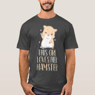 Girl Lieben Ihr Hamster Kawaii Haustier T-Shirt