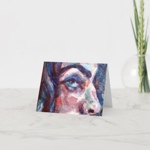 Girl Lieben Me Blues Dankeskarte