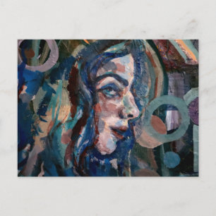 Girl Lieben Me Blues Postkarte