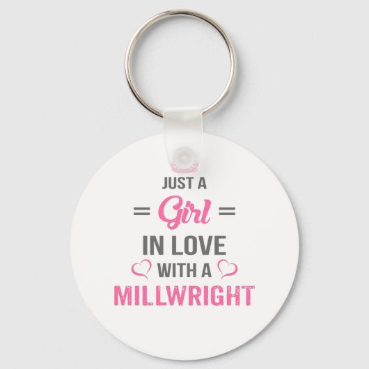 Girl Lieben Screen Millwright Schlüsselanhänger (Vorderseite)