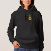 Girl Likes Hawaii Pineapples Tropical Fruits Hoodie (Vorderseite)