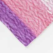 Girl Lila Blush Pink Rote Streifen Weihnachten Fleecedecke (Ecke)