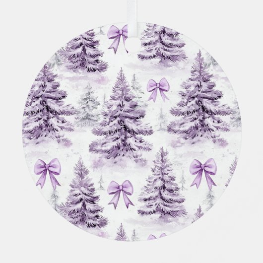 Girl Lila Blush Pink Rote Streifen Weihnachten Ornament Aus Metall (Rückseite)