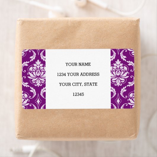 Girl Lila Damask Muster (Insitu)