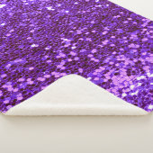 Girl Lila Glitzer Bling Glam Modern Sherpadecke (3/4)