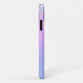 Girl-Lila Glitzer-Tropfen Personalisiert Rainbow Case-Mate iPhone Hülle (Hinten/Rechts)