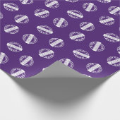 Girl Lila Grad Graduate Class Year Geschenkpapier (Ecke)