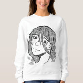 Girl lineart sweatshirt (Vorderseite)