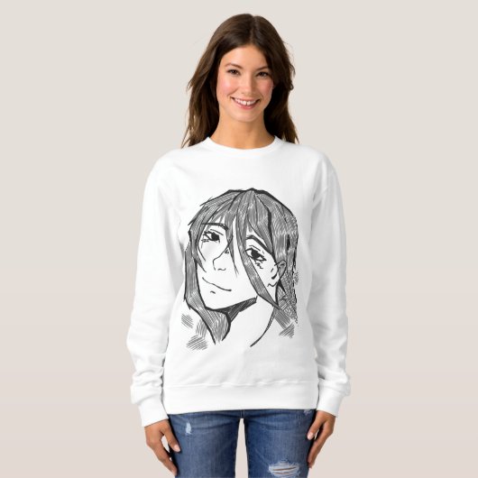 Girl lineart sweatshirt (Vorne ganz)