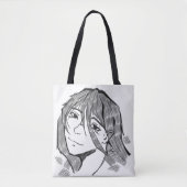 Girl lineart tasche (Vorderseite)