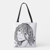 Girl lineart tasche (Rückseite)
