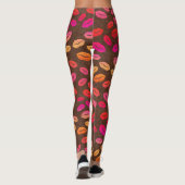 Girl Lips Lipstick Kisses Leggings (Rückseite)