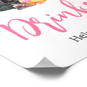 Girl Little Boo Ghost Baby Duschgetränke Poster (Ecke)