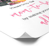 Girl Little Boo Ghost Baby Duschvorrichtung Poster (Ecke)