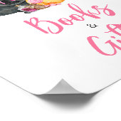 Girl Little Boo Ghost Kinderdusche Bücher und Gesc Poster (Ecke)