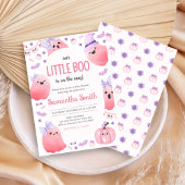 Girl Little Boo Halloween Kinderdusche Einladung