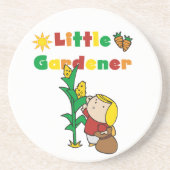 Girl Little Gardener Getränkeuntersetzer (Vorne)