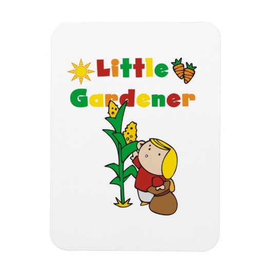 Girl Little Gardener Magnet (Vertikal)