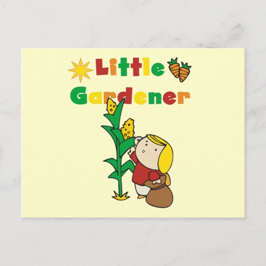 Girl Little Gardener Tshirts und Geschenke Postkarte (Vorderseite)