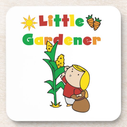 Girl Little Gardener Untersetzer (Vorderseite)