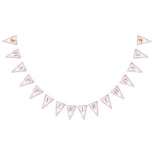 Girl Little Pumpkin Birthday Bunting Wimpelkette