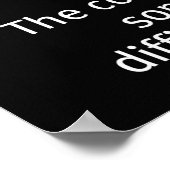 Girl Longboard-Beharrlichkeit Poster (Ecke)