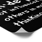 Girl Longboard feiert Unabhängigkeit Poster (Ecke)