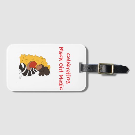 Girl Luggage Tags Gepäckanhänger (Vorderseite (Horizontal))