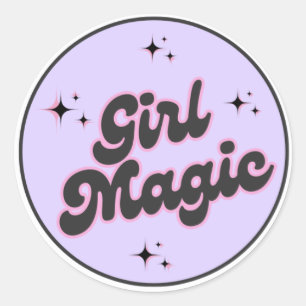 Girl Magic Sticker zum Dekorieren