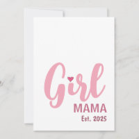 Girl Mama Est. 2025 Geschenk für neue Mütter