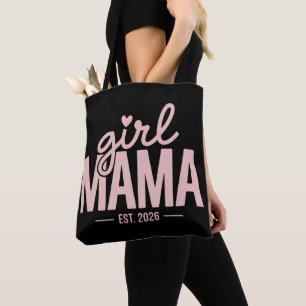 Girl Mama Est 2026 Schwangerschaftsankündigung Mom Tasche