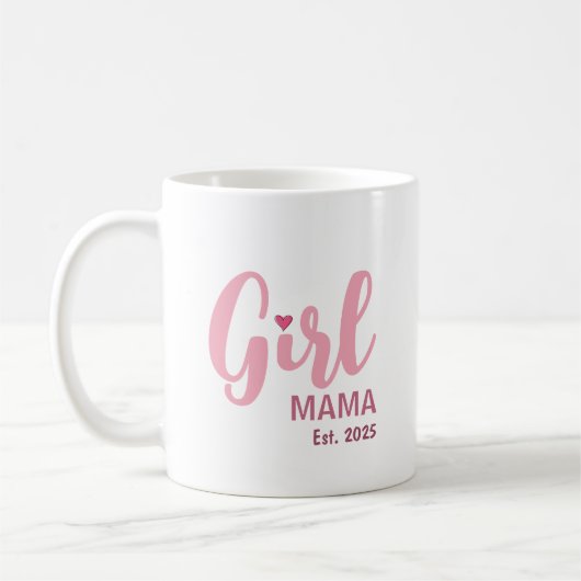 Girl Mama Est. Personalized Gift Kaffeetasse (Links)