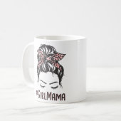 Girl Mama Messy Bun Girl Mama Kaffeetasse (Vorderseite Links)