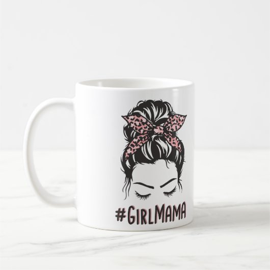 Girl Mama Messy Bun Girl Mama Kaffeetasse (Links)