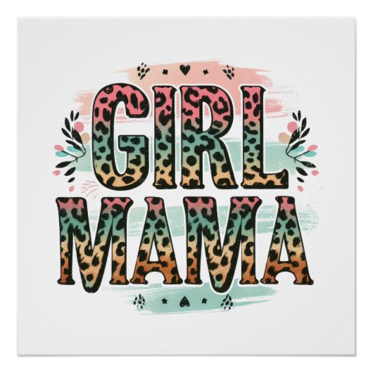 Girl Mama Poster (Vorderseite)
