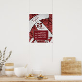 Girl-Maroon-Volleyball-Foto Poster (Küche)