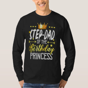 Girl Matching Family Step Vater der Geburtstagspar T-Shirt