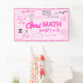 Girl Math Formel Geometry Dorm Poster Banner (Insitu)