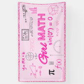 Girl Math Formel Geometry Dorm Poster Banner (Vertikal)