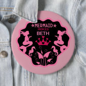 Girl Mermaid Princess Button (Beispiel)