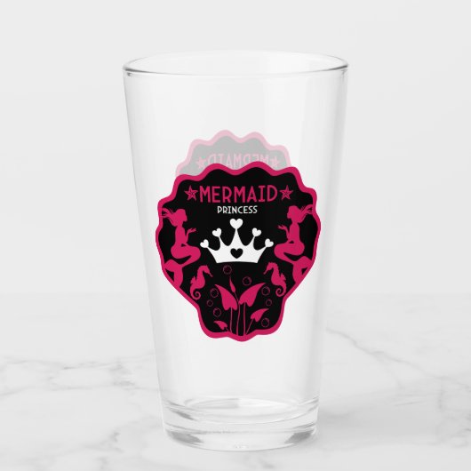 Girl Mermaid Princess Glas (Vorderseite)