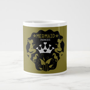 Girl Mermaid Princess Jumbo-Tasse