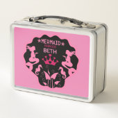 Girl Mermaid Princess Metall Brotdose (Rückseite)