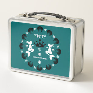 Girl Mermaid Princess Metall Brotdose